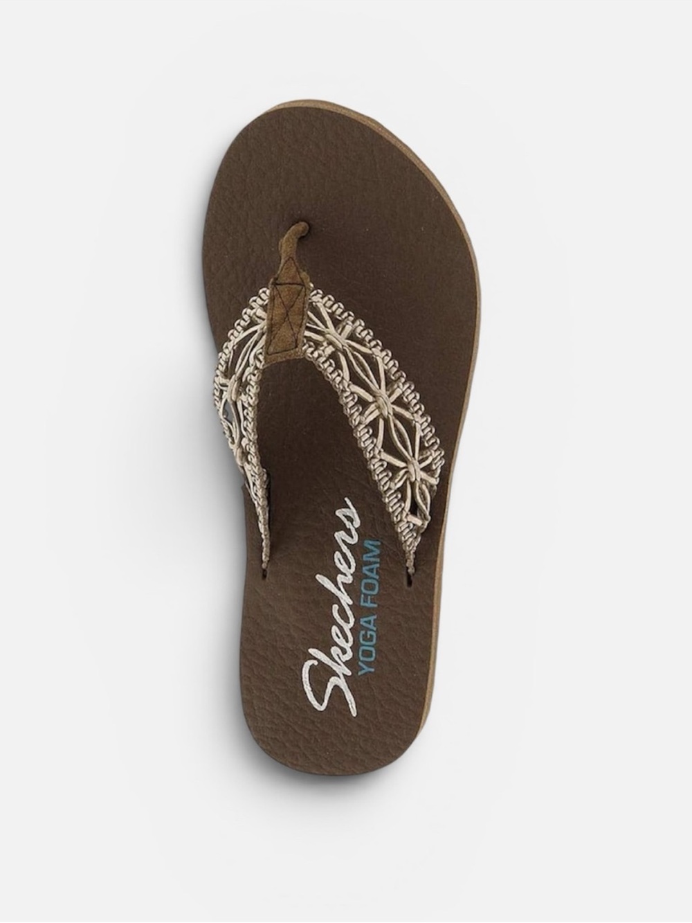 Skechers Meditation-Ocean Breeze Flip-Flop in Brown Women’s Size 7